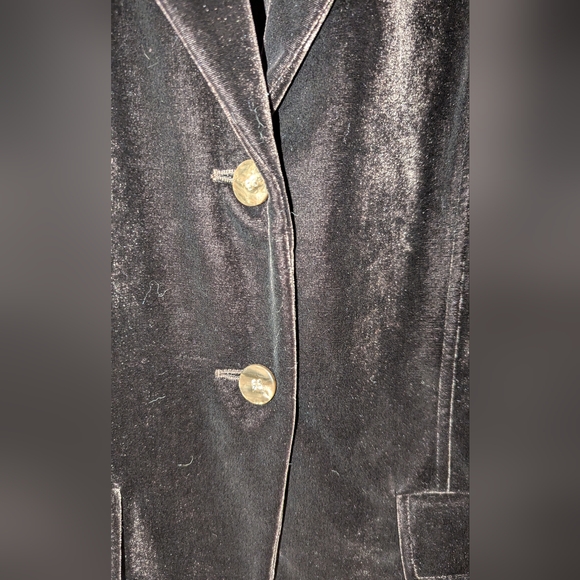 NWOT - Jones New York Brown Velveteen Blazer - Size 10 - Picture 2 of 5